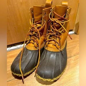 LL Bean Leather Waterproof Bean Boots US 9M